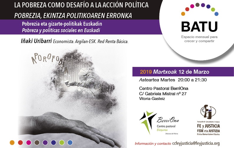 imagen Batu Pobreza y políticas sociales en Euskadi